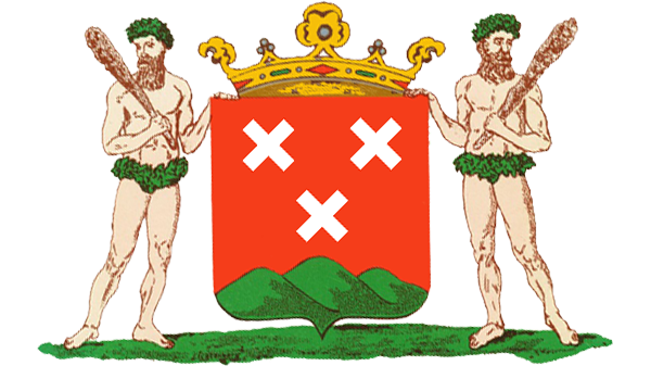 Wapen gemeente Bergen op Zoom - in kleur op transparante achtergrond - 600 * 337 pixels 
